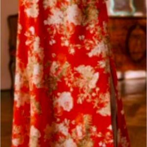 Sezane Tabata floral red